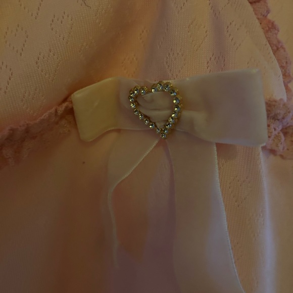 Shin Pink Puff-Sleeve Ruffle Blouse Size Medium - Picture 3 of 3